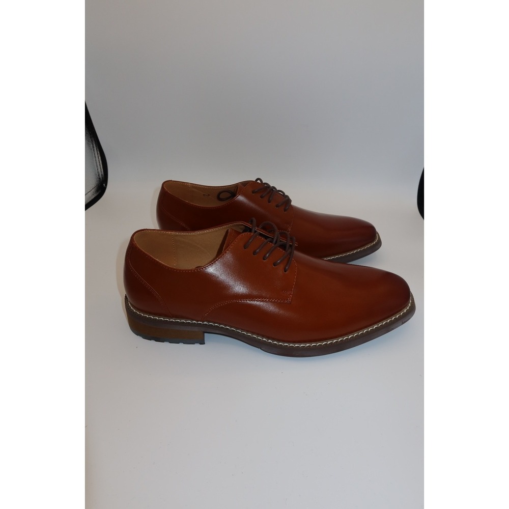 Joseph Abboud Brown Leather Dress Shoes Men's 9.5 D New in Box - Picture 4 of 8
